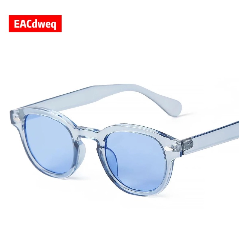 Women'S Fashion Eyewear - Модные прозрачные синие круглые солнцезащитные очки