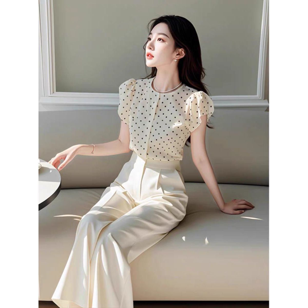 Wide Leg Palazzo Pants - Новый летний элегантный женский комплект из