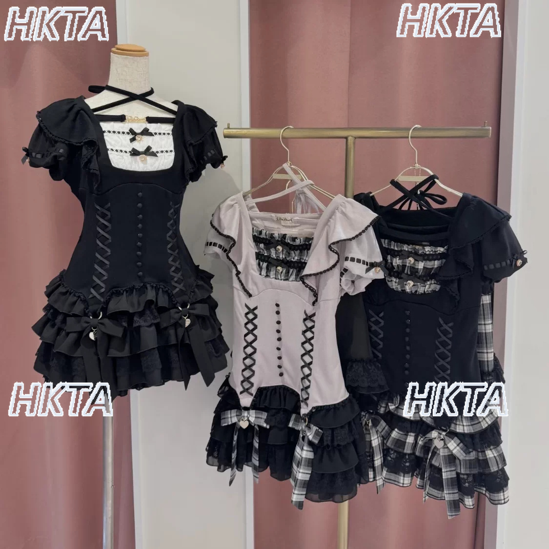 Ruched Dress Mini - Лиз Японское милое сказочное платье с