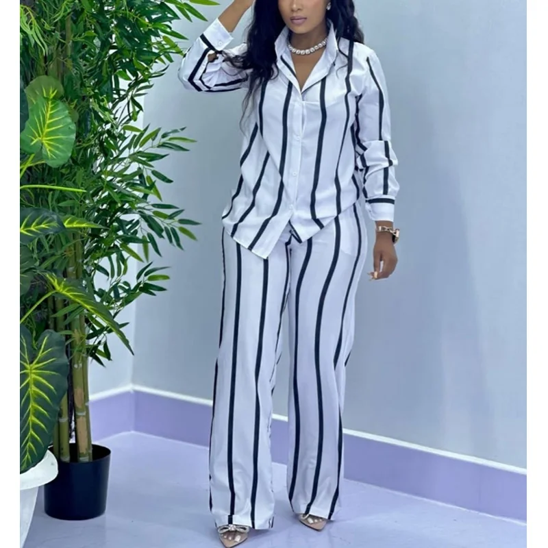 Wide Leg Palazzo Pants - Африканский модный комплект из двух предметов
