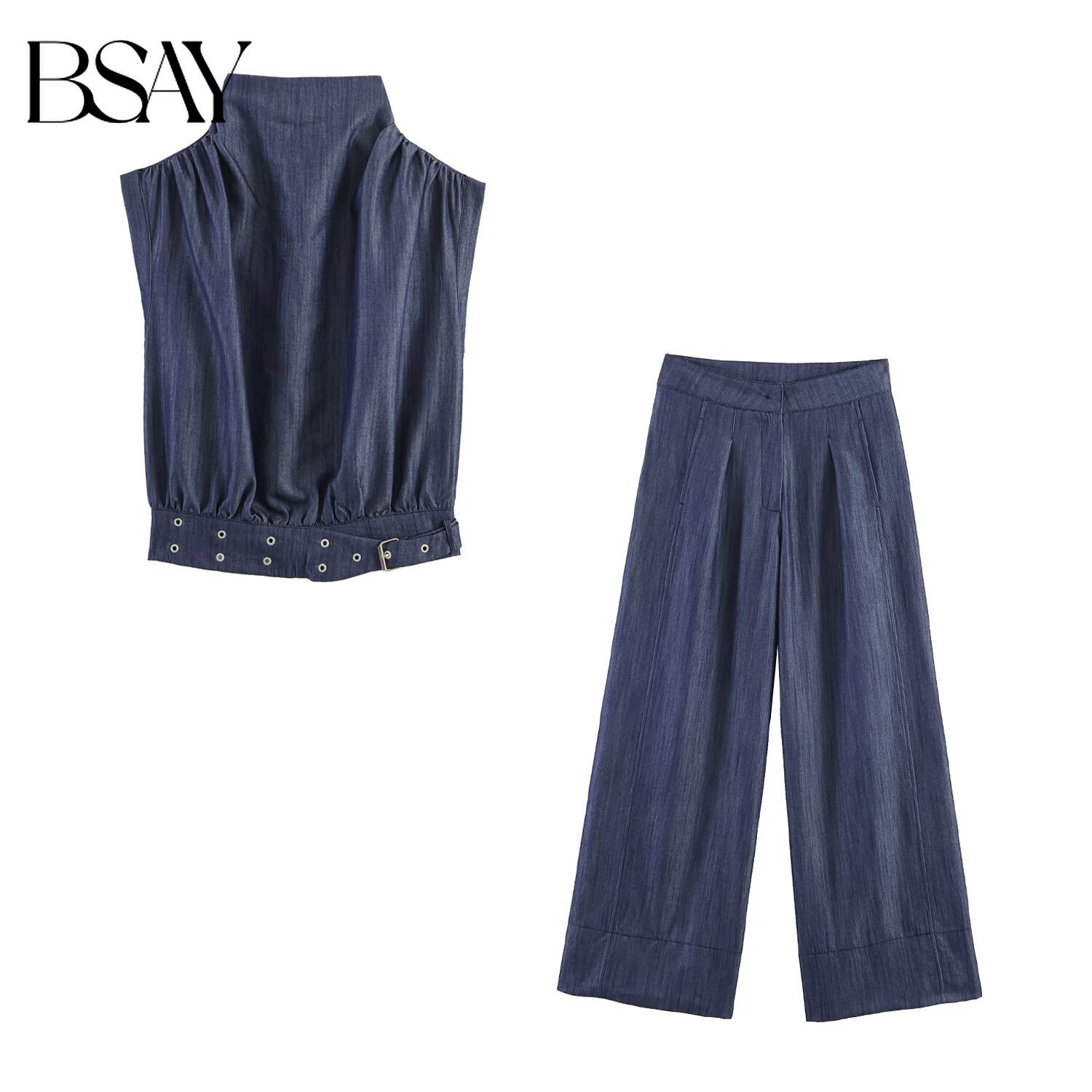 Модный женский комплект BSAY:  – обзор и цена Wide Leg Palazzo Pants