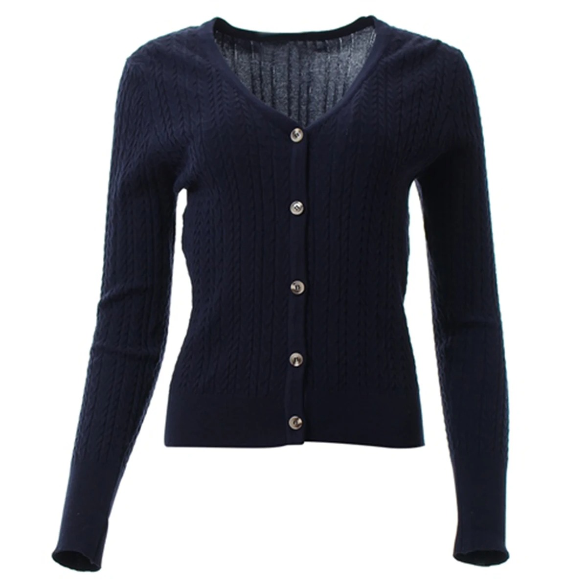 Женский эластичный вязаный кар – обзор и цена Ribbed Knit Sweater