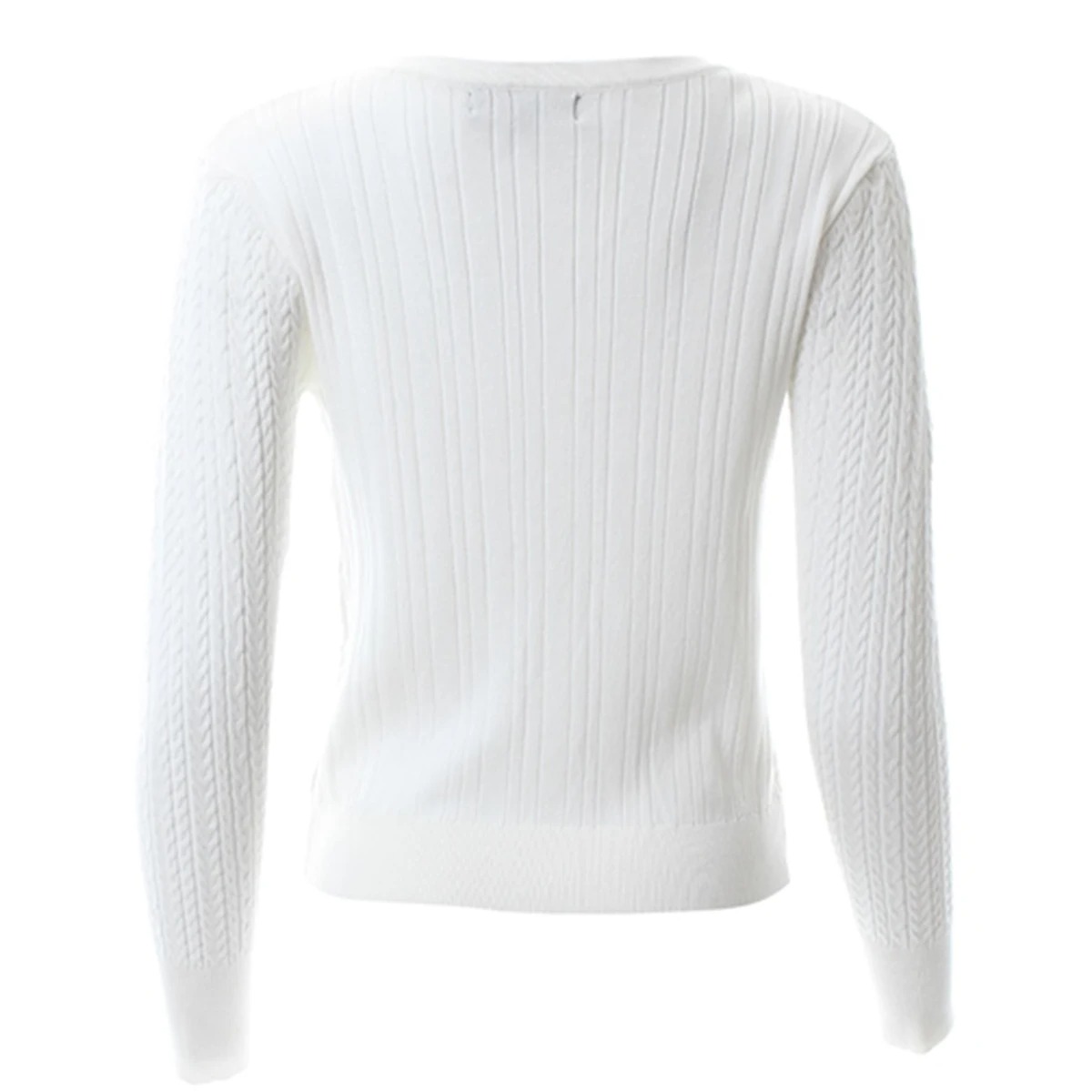 Женский эластичный вязаный кар – обзор и цена Ribbed Knit Sweater