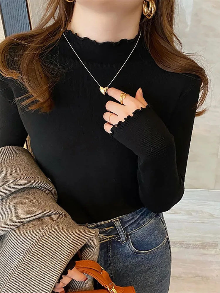 Женский вязаный свитер-пуловер – обзор и цена Ribbed Knit Sweater