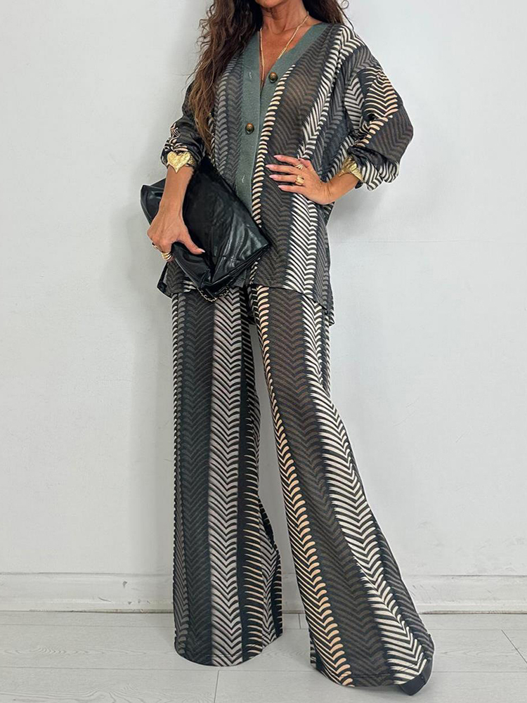 Новый стильный кардиган с V-об – обзор и цена Wide Leg Palazzo Pants