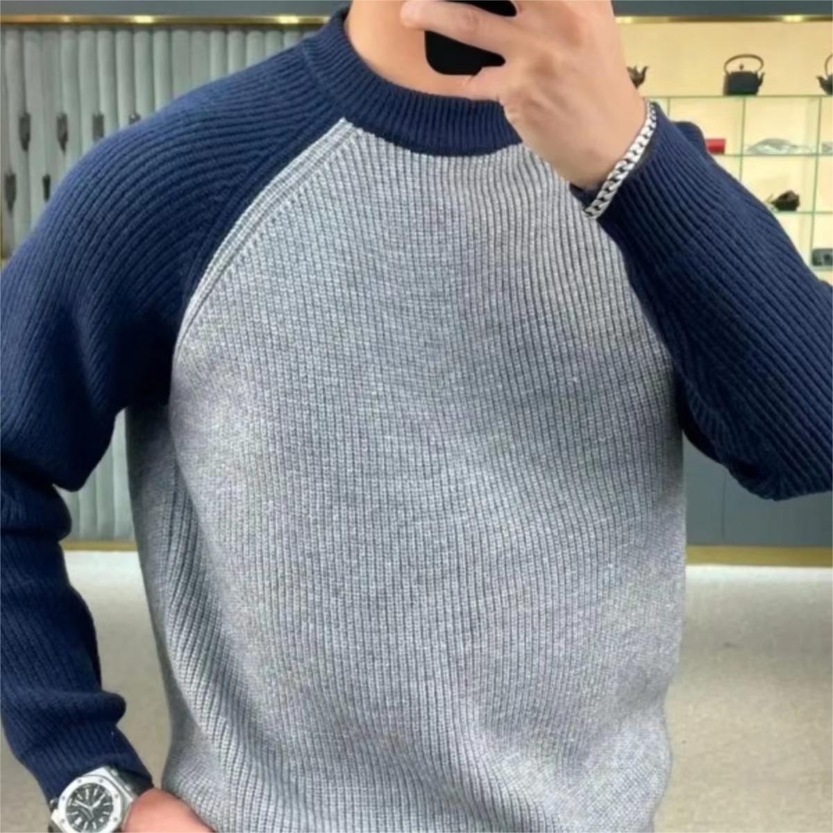 Осенне-зимний модный теплый пу – обзор и цена Ribbed Knit Sweater