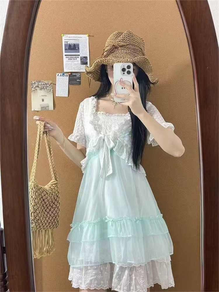 Японский кавайный милый компле – обзор и цена Ruched Dress Mini
