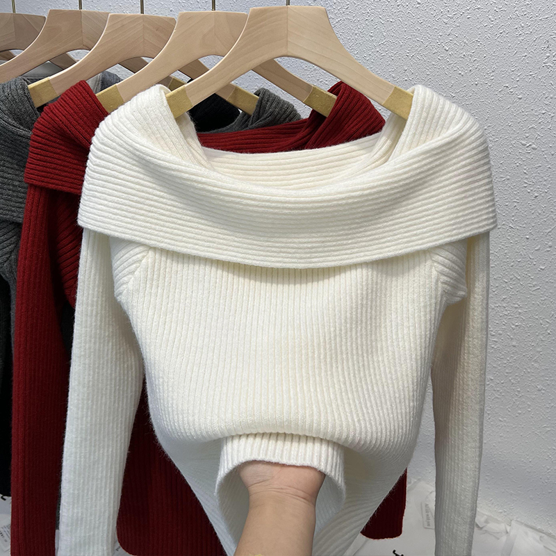 Элегантный женский вязаный сви – обзор и цена Ribbed Knit Sweater