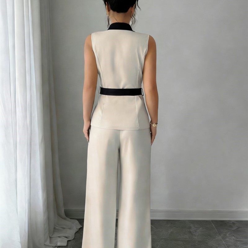 Женский костюм-двойка: жилет,  – обзор и цена Wide Leg Palazzo Pants