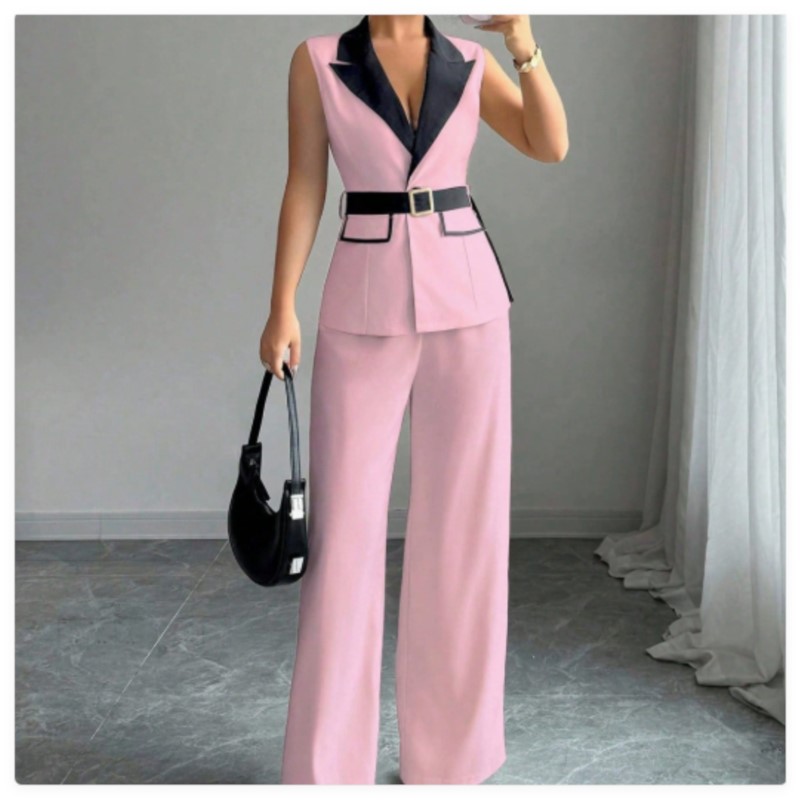 Женский костюм-двойка: жилет,  – обзор и цена Wide Leg Palazzo Pants